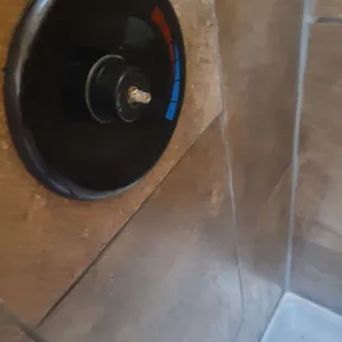 Broken shower handle.