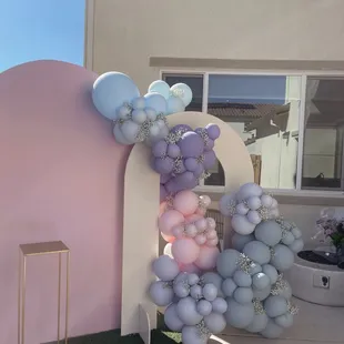 Balloons with backdrop