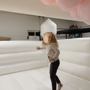 Bounce house great for indoors too (ballon's also by JEM)