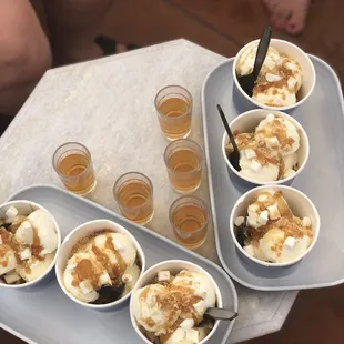 Whiskey and honey soft serve