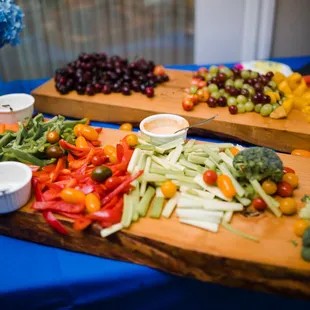 Seasonal Fresh Crudités Platter (half eaten- looked amazing before we dug in)