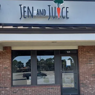 the front of the building