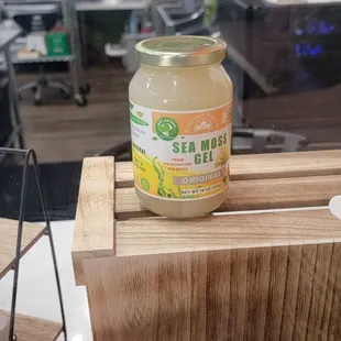 a jar of sea moss