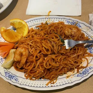 Shrimp Pad Thai Noodle. Yum!