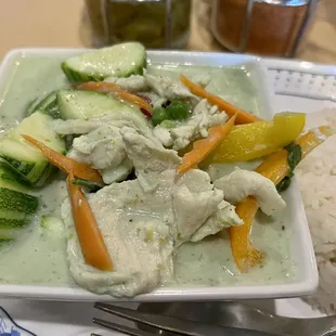 Lunch Green Curry Chicken