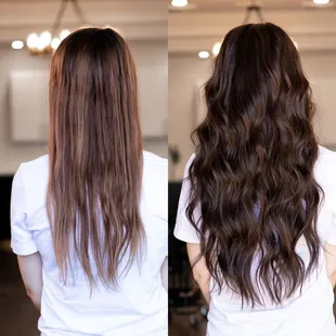 2 rows Bead and Knot Rows hair extensions