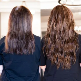 2 rows Bead and Knot Rows hair extensions