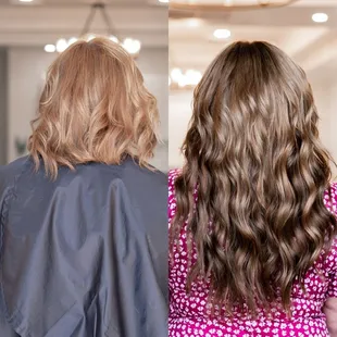 2 rows Bead and Knot Rows hair extensions