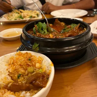 Hot Bowl of Beef with Chili Pepper