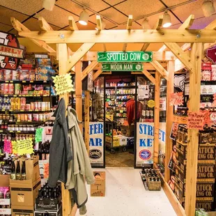 the entrance to the store