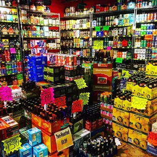 a variety of beers