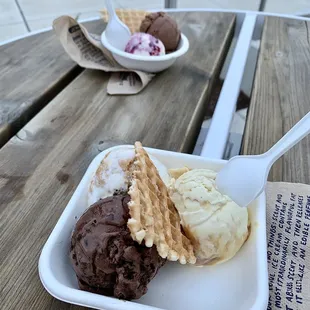 Blackout Chocolate Cake, Banana Brûlée, and Ooey Gooey Butter Cake