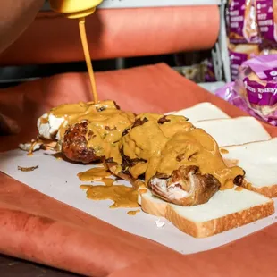 Saucing up a whole chicken