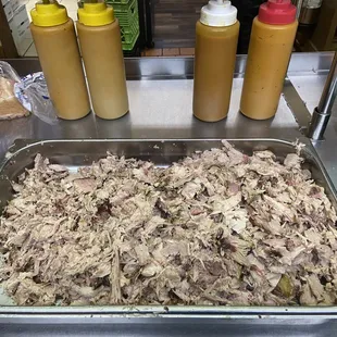 Chopped pork for sandwiches