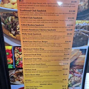 Menu page 1