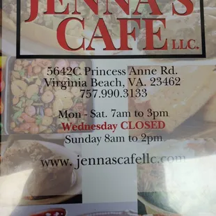 Front menu