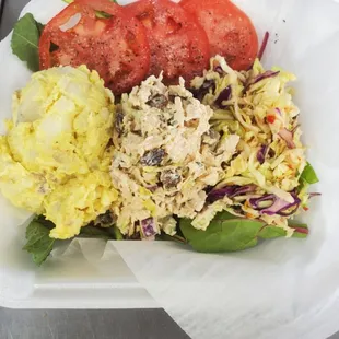 Chicken salad cold plate.