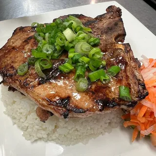 C9. Rice with Charbroiled Pork Chop