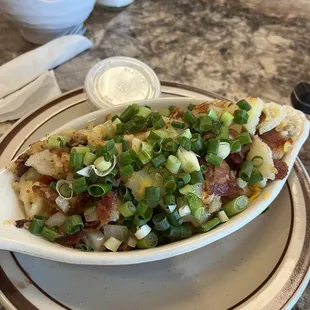 Hands down the best loaded home fries