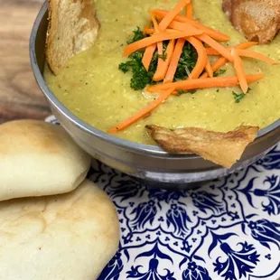 Home cooked fresh lentil soup