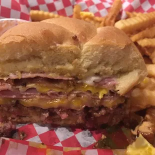 HangOver Burger - AMAZING!!! Like cup your hands and try to keep all the deliciousness from running down your arms AMAZING!