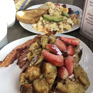 Cali-eggs, And N Brioche French Toast.   Morning Delight at Jennings