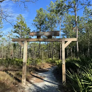 Pioneer trails gate from parking lot