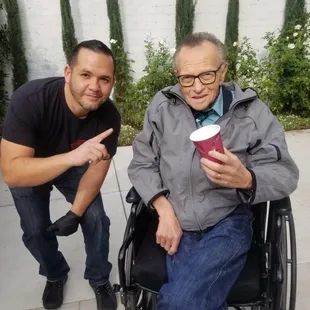 Larry King Yes we Are his Goto Caterer....