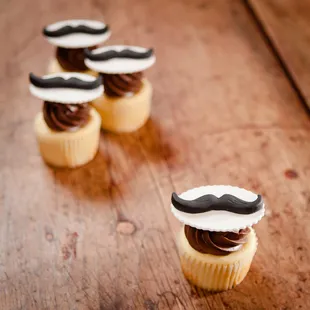 Mustache Fondant Toppers