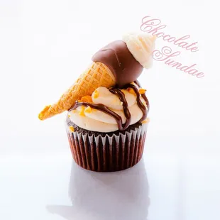 Chocolate Sundae Cupcake
