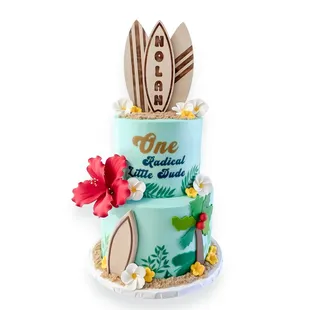 Surfs up dude cake