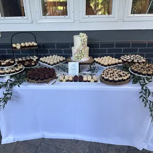 Dessert bar for a wedding