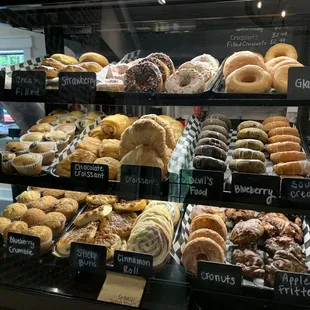 a variety of baked goods