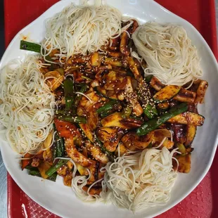 Stir Fry Spicy Squid