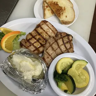 grilled fish, food