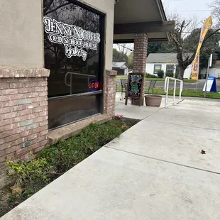 Outside