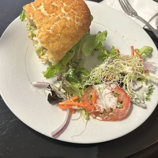 Club Turkey Sandwich with Side School House Salad