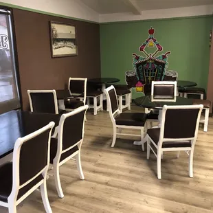 Seating area.