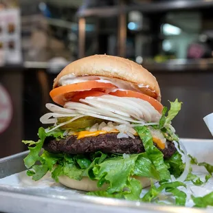 cheeseburger $9.50 (xtra onions)