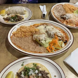Chille Relleno plate was excellent