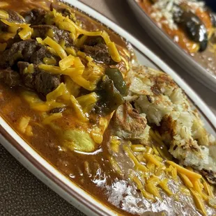 Chile relleno omelette
