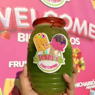 Michelagua de pepino con piña ( cucumber and pineapple )