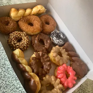 a variety of donuts