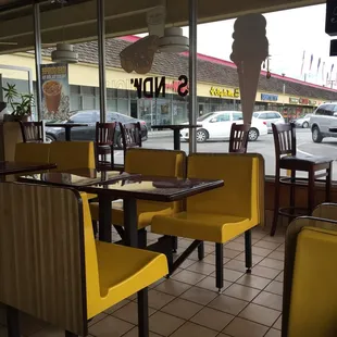 U can hang out and drink your coffee here.