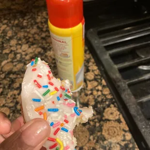 Donut with hair inside
