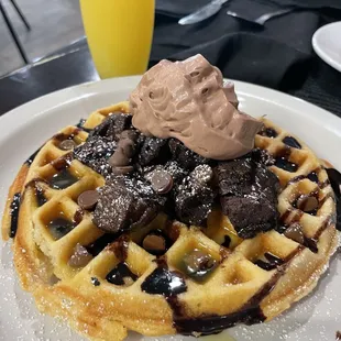 food, waffles