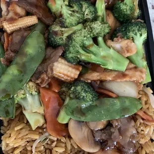 a close up of a plate of food