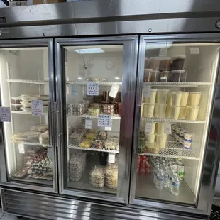 a refrigerator full of food