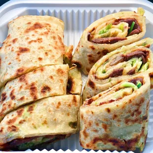 Beef Pancake Burritos