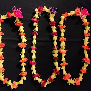 Three carnation/tuberose lei